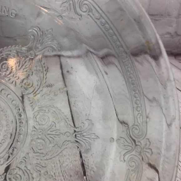 vintage fire king embossed pie plate - Picture 7 of 8
